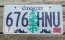  Oregon Tree and Mountains License Plate 2019