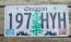  Oregon Tree and Mountains License Plate 2019