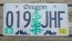  Oregon Tree and Mountains License Plate 2018