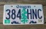  Oregon Tree and Mountains License Plate 2017