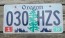  Oregon Tree and Mountains License Plate 2020