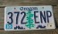  Oregon Tree and Mountains License Plate 2011