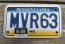 Pennsylvania Motorcycle License Plate State Base PA 2005