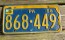 Pennsylvania Penna Keystone License Plate 1961