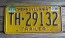 Pennsylvania Blue Yellow Keystone State License Plate 1986