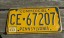 Pennsylvania State Shape License Plate 1971