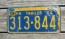 Pennsylvania State Shaped License Plate 1964 Trailer