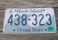 Rhode Island Wave License Plate Ocean State 2014 
