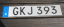 Sweden Euro Band License Plate GKJ 393