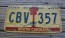 South Carolina Bicentennial Palm Tree License Plate 1976 Civil War Cannon