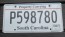 South Carolina Truck License Plate Property Carrying 2017