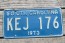 South Carolina Green White License Plate 1973