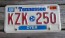Tennessee Grand Divisions 3 Stars License Plate 1993