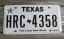 Texas White The Lone Star State License Plate  