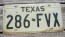 Texas Embossed License Plate 1970's