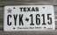Texas White The Lone Star State License Plate  