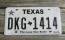 Texas White The Lone Star State License Plate  