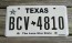 Texas White The Lone Star State License Plate  