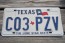 Texas Right Flag License Plate The Lone Star State 