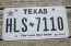 Texas White The Lone Star State License Plate  