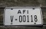 Allied Forces Italy License Plate US Forces 1960's