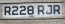 United Kingdom License Plate R 228 RJR Great Brittan