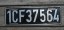 United States Forces in France License Plate 1958