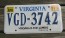 Virginia is For Lovers License Plate. 2016 Virginia.org 