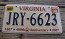 Virginia Jamestown 400th Anniversary License Plate 2008