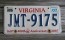 Virginia Jamestown 400th Anniversary License Plate 2007