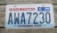Washington Mt Rainier License Plate 2016