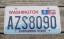 Washington Mt Rainier License Plate 2017