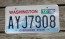 Washington Mt Rainier License Plate 2016