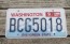 Washington Mt Rainier License Plate 2017