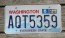 Washington Mt Rainier License Plate 2015