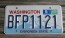 Washington Mt Rainier License Plate 2018