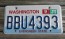 Washington Mt Rainier License Plate 2018