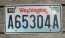 Washington Mt Rainier License Plate Embossed Border 2002
