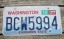 Washington Mt Rainier License Plate 2017