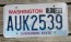 Washington Mt Rainier License Plate 2019