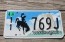 Wyoming Devils Tower License Plate 2003