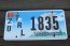 Wyoming Devils Tower Trailer License Plate 2004